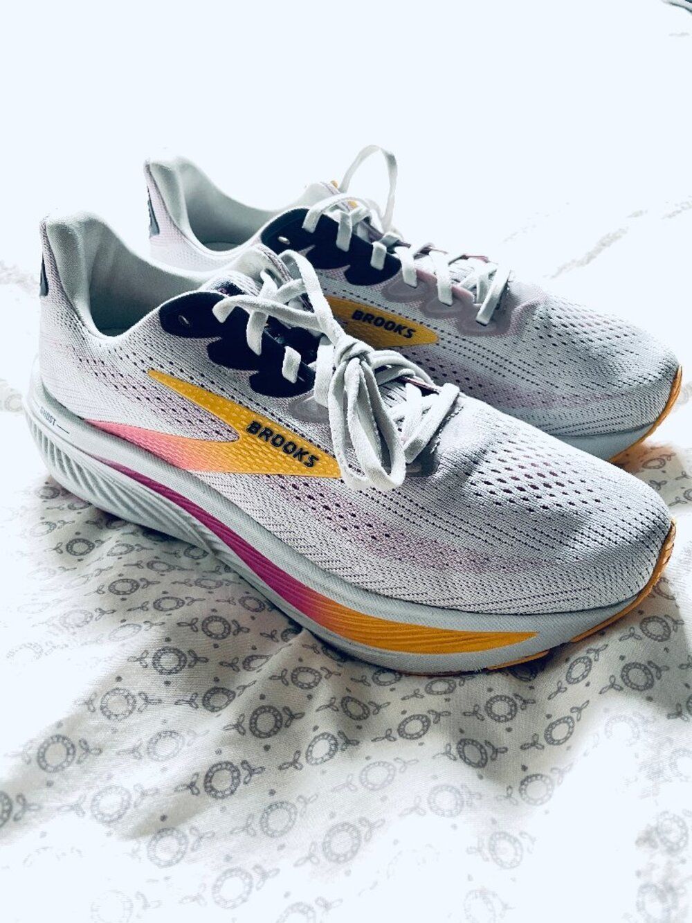 Brooks Ghost 17 Women’s Lace-Up Mesh Running Sneakers Size 10 Wide 120431B070